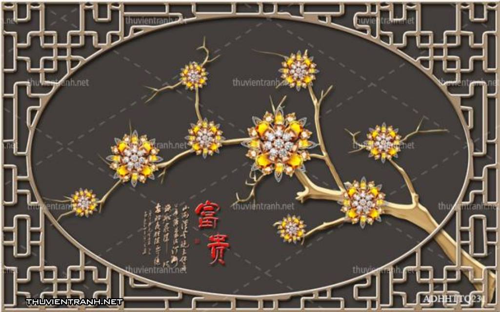  Tranh 3D nền tường phào chỉ và họa tiết trang trí thiên nhiên - Kết quả tìm kiếm tranh tường