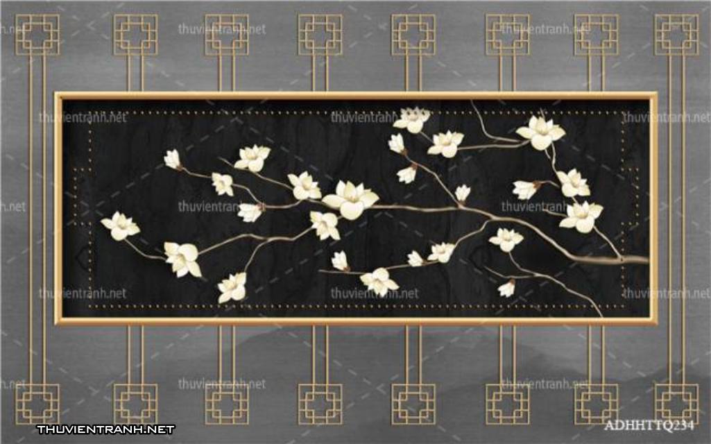  Tranh 3D nền tường phào chỉ và họa tiết trang trí thiên nhiên - Kết quả tìm kiếm tranh tường