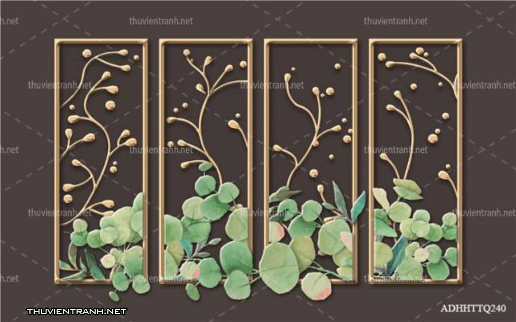  Tranh 3D nền tường phào chỉ và họa tiết trang trí thiên nhiên - Kết quả tìm kiếm tranh tường