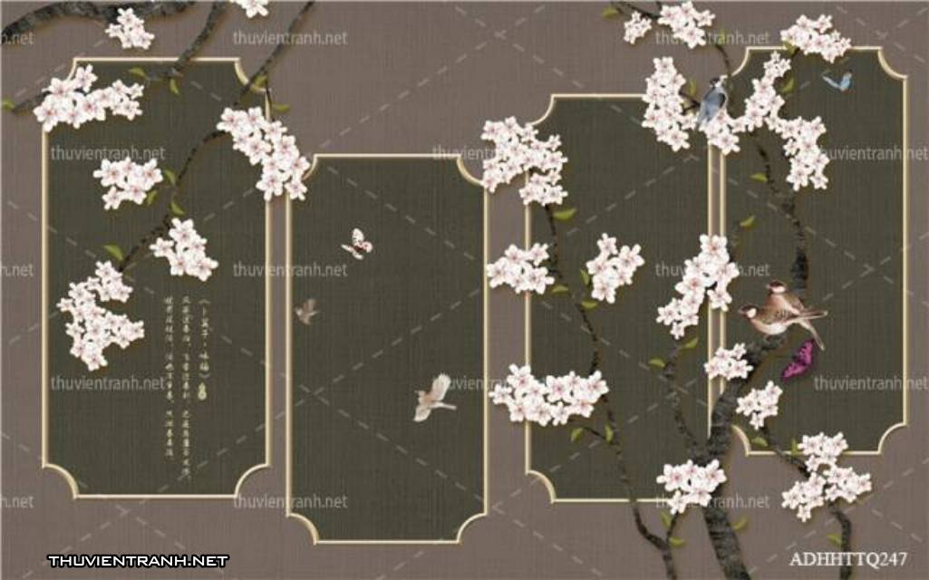  Tranh 3D nền tường phào chỉ và họa tiết trang trí thiên nhiên - Kết quả tìm kiếm tranh tường