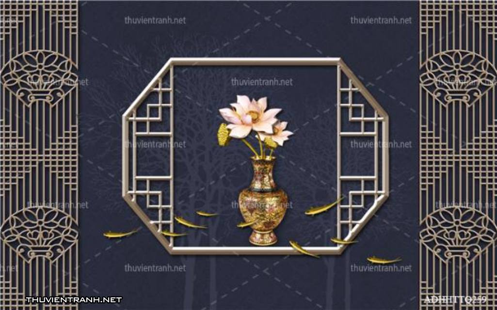  Tranh 3D nền tường phào chỉ và họa tiết trang trí thiên nhiên - Kết quả tìm kiếm tranh tường