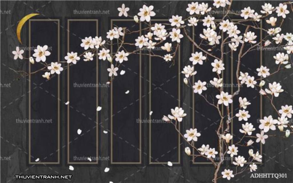 Tranh 3D nền tường phào chỉ và họa tiết trang trí thiên nhiên - Kết quả tìm kiếm tranh tường