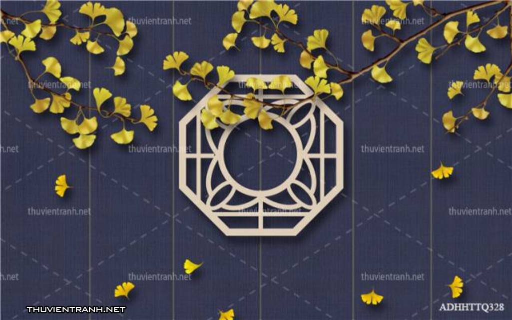 Tranh 3D nền tường phào chỉ và họa tiết trang trí thiên nhiên - Tranh tường liên quan