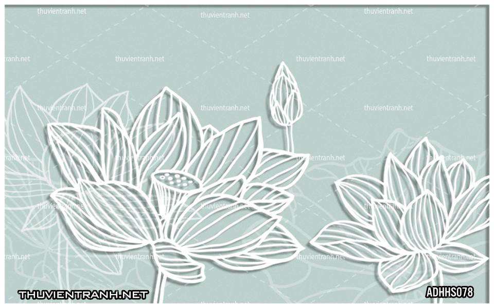  Tranh dán tường Hoa Sen 3D - Kết quả tìm kiếm tranh tường
