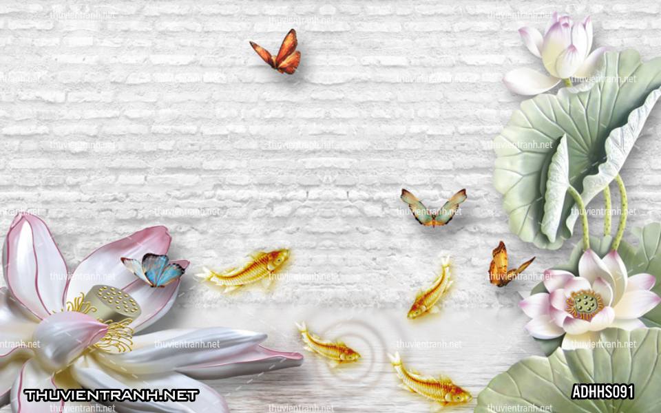  Tranh dán tường Hoa Sen 3D - Kết quả tìm kiếm tranh tường