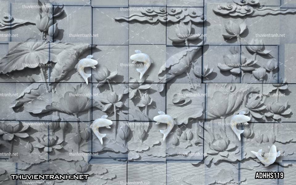 Tranh dán tường Hoa Sen 3D - Kết quả tìm kiếm tranh tường