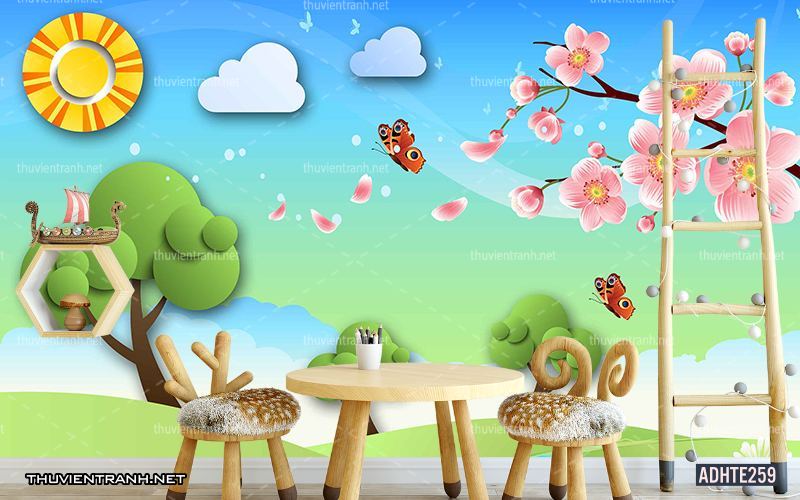 Tranh dán tường trang trí phòng ngủ trẻ em - Kết quả tìm kiếm tranh tường