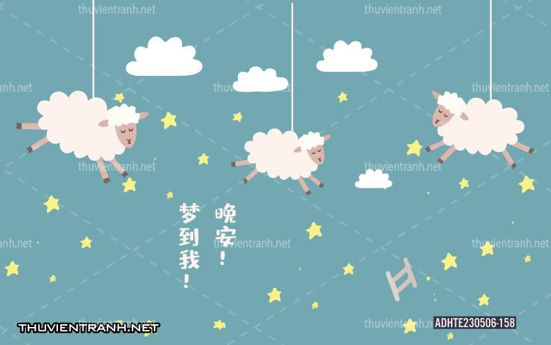 Tranh dán tường  đại dương cho trẻ em - Tranh tường chất lượng cao