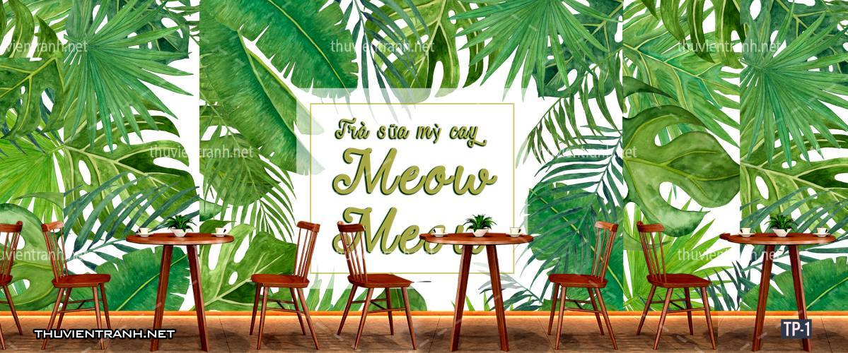 Tranh dán tường Hoa lá nhiệt đới, Tropical Leaves - Tranh tường chất lượng cao