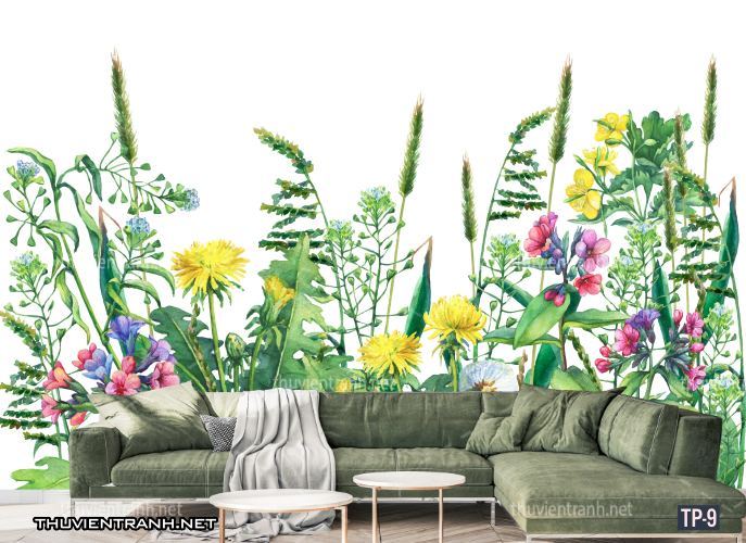 Tranh dán tường Hoa lá nhiệt đới, Tropical Leaves - Tranh tường chất lượng cao