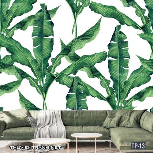 Tranh dán tường Hoa lá nhiệt đới, Tropical Leaves - Tranh tường chất lượng cao