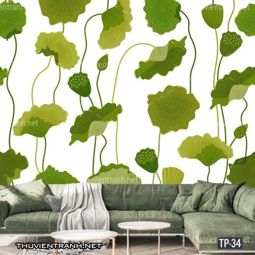 Tranh dán tường Hoa lá nhiệt đới, Tropical Leaves - Tranh tường chất lượng cao