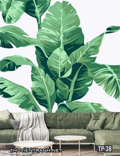 Tranh dán tường Hoa lá nhiệt đới, Tropical Leaves - Tranh tường chất lượng cao