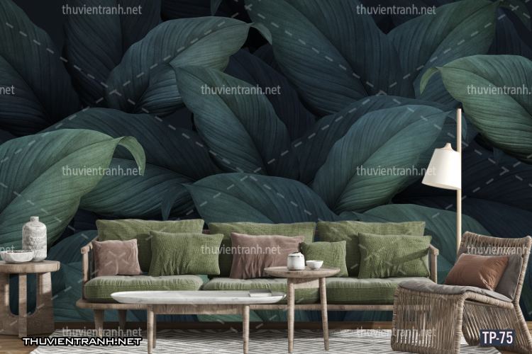 Tranh dán tường Hoa lá nhiệt đới, Tropical Leaves - Tranh tường chất lượng cao