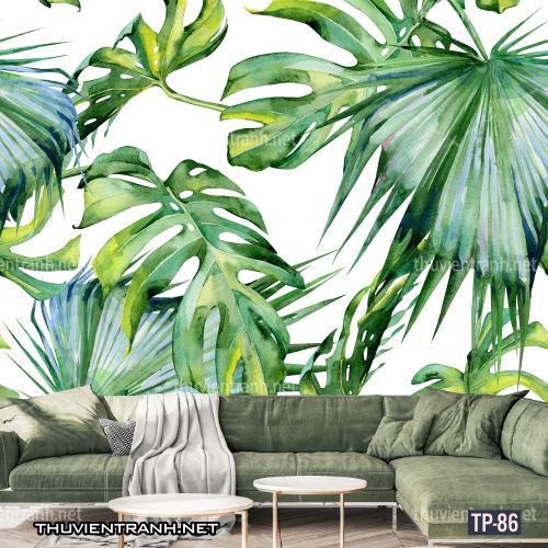 Tranh dán tường Hoa lá nhiệt đới, Tropical Leaves - Kết quả tìm kiếm tranh tường