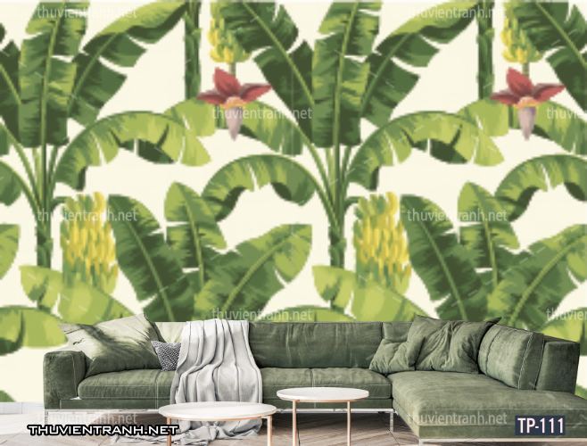 Tranh dán tường Hoa lá nhiệt đới, Tropical Leaves - Tranh tường chất lượng cao