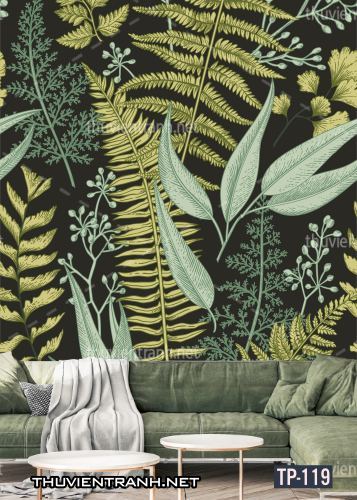 Tranh dán tường Hoa lá nhiệt đới, Tropical Leaves - Tranh tường chất lượng cao