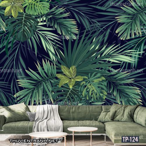 Tranh dán tường Hoa lá nhiệt đới, Tropical Leaves - Tranh tường chất lượng cao