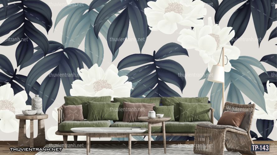 Tranh dán tường Hoa lá nhiệt đới, Tropical Leaves - Tranh tường chất lượng cao