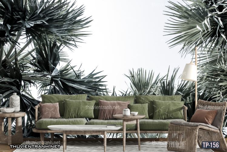 Tranh dán tường Hoa lá nhiệt đới, Tropical Leaves - Tranh tường chất lượng cao