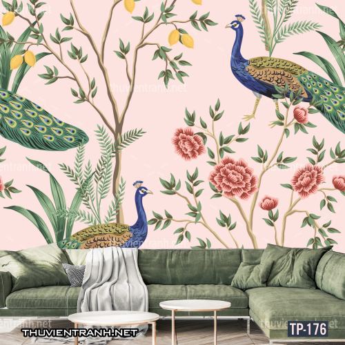 Tranh dán tường Hoa lá nhiệt đới, Tropical Leaves - Tranh tường chất lượng cao