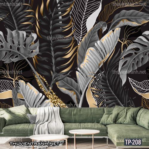 Tranh dán tường Hoa lá nhiệt đới, Tropical Leaves - Tranh tường chất lượng cao