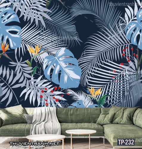 Tranh dán tường Hoa lá nhiệt đới, Tropical Leaves - Kết quả tìm kiếm tranh tường