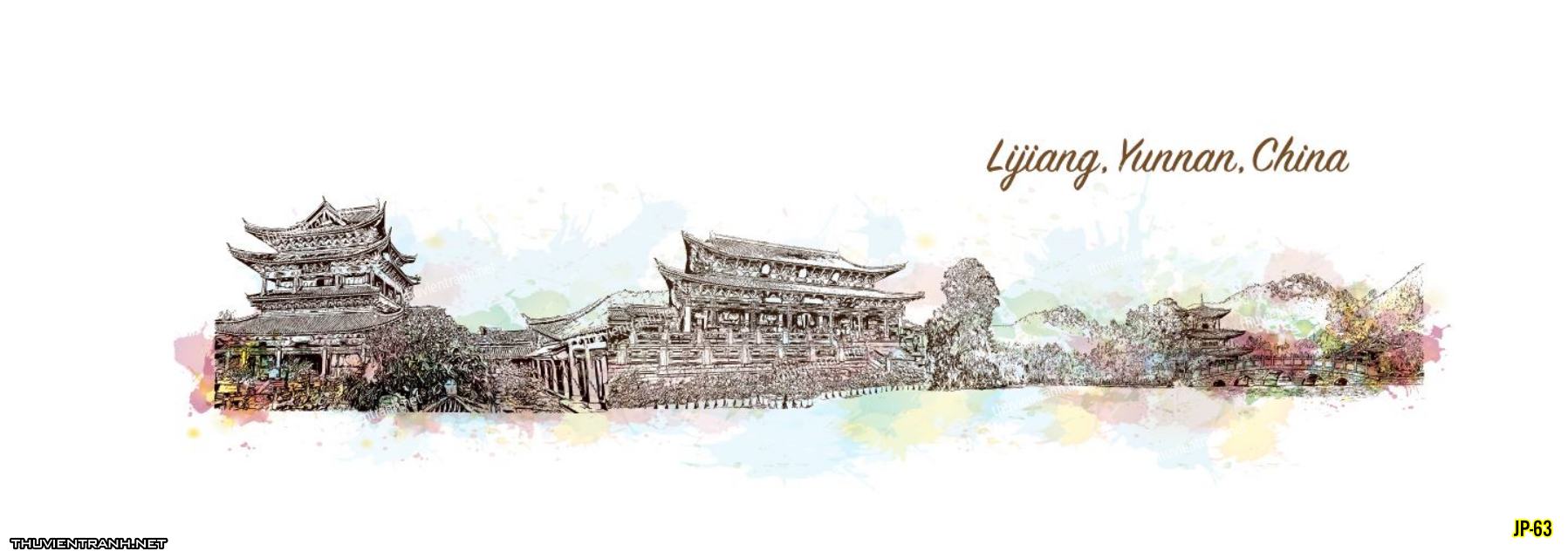 Tranh dán tường Nhật Bản-JP-63 - Tranh tường chất lượng cao