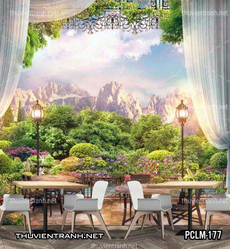 Tranh dán tường 3D Phong Cảnh-PCLM-177 - Tranh tường chất lượng cao