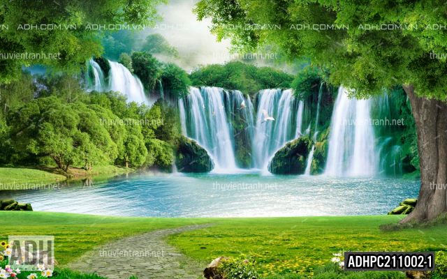 Tranh dán tường 3D Phong Cảnh-ADHPC211002-1 - Tranh tường chất lượng cao
