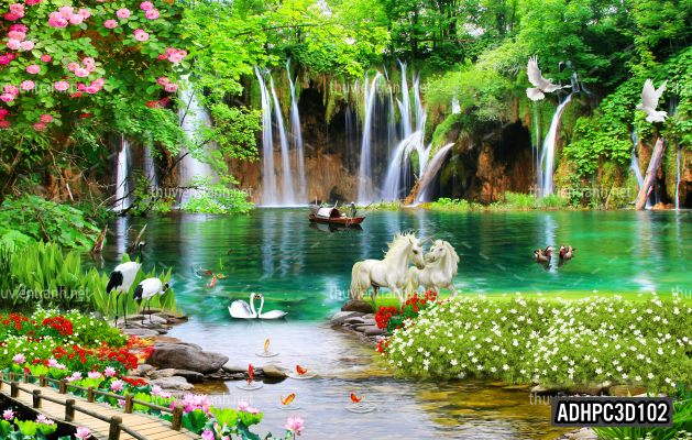Tranh dán tường 3D Phong Cảnh-ADHPC3D102 - Tranh tường chất lượng cao