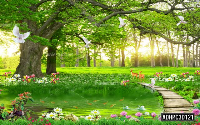 Tranh dán tường 3D Phong Cảnh-ADHPC3D121 - Tranh tường chất lượng cao
