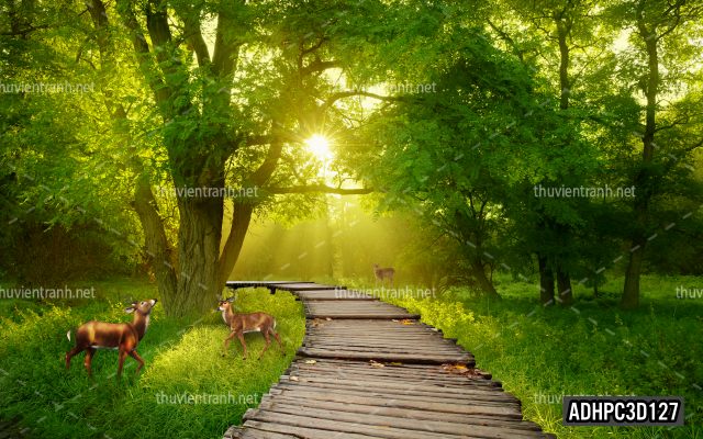 Tranh dán tường 3D Phong Cảnh-ADHPC3D127 - Tranh tường chất lượng cao
