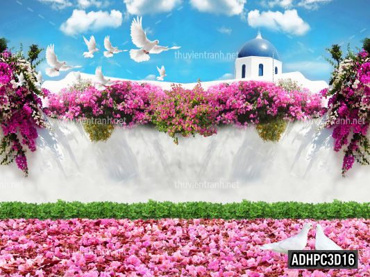 Tranh dán tường 3D Phong Cảnh-ADHPC3D16 - Tranh tường chất lượng cao