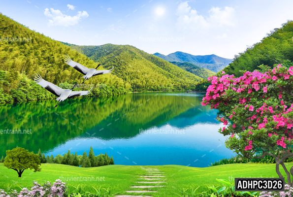 Tranh dán tường 3D Phong Cảnh-ADHPC3D26 - Tranh tường chất lượng cao